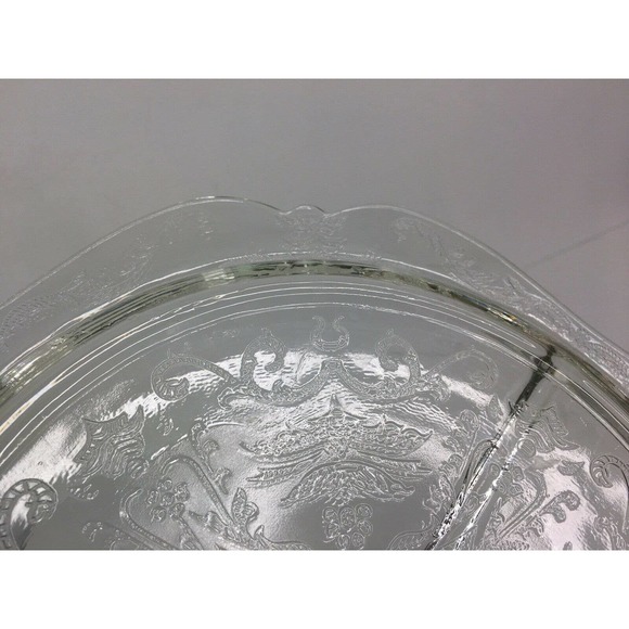 Indiana Dining Four Indiana Depression Glass Clear Divided Plate Poshmark